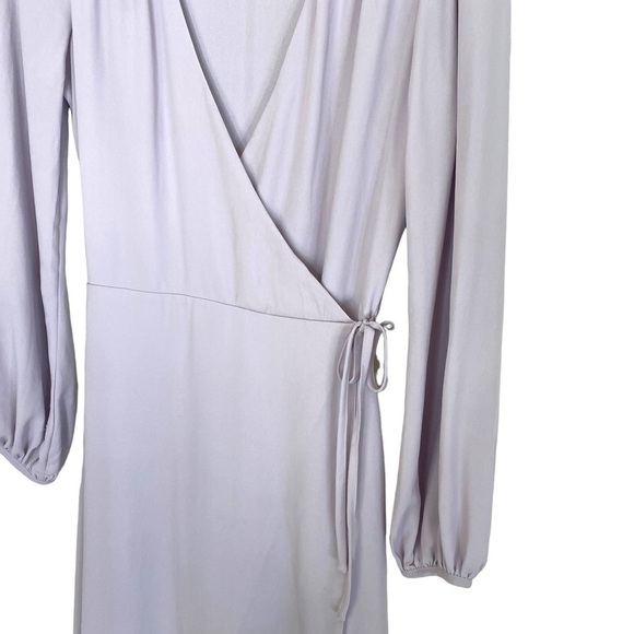 Asos Long Sleeve Wrap Style Midi Dress - Picture 3 of 12